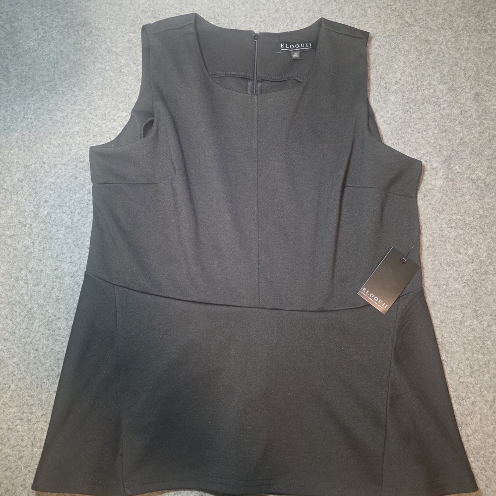 Eloquii sleeveless black dress Size 16 A2